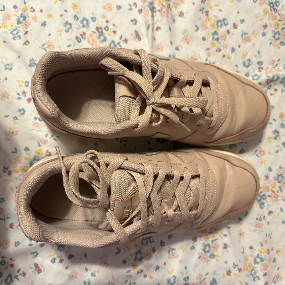 Pink Lace-Up Sneakers